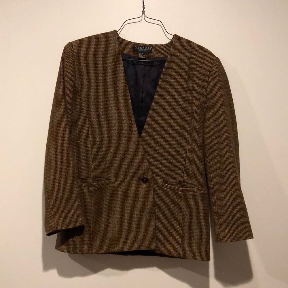 Segrets by Sigrid Olsen Vintage Wool Blend Blazer